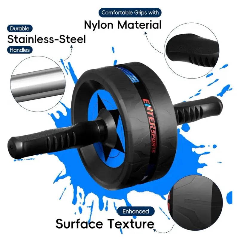 Transform Your Core with the Ultimate Ab Roller Wheel - Complete Home Gym Solution with Knee Pads for Men & Women