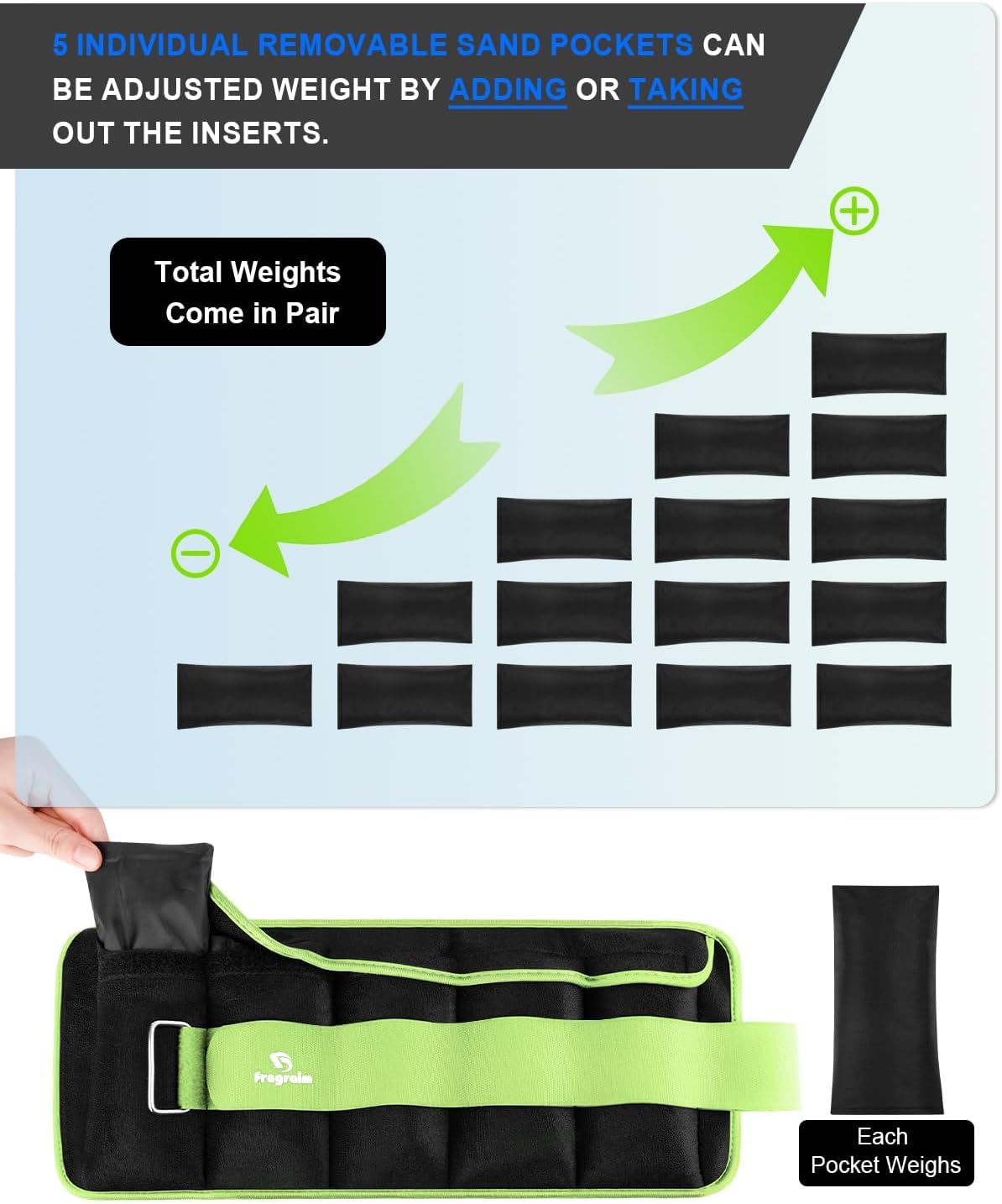 Versatile Adjustable Ankle Weights - Customize Your Workout Resistance from 1 to 4 lbs for Enhanced Fitness and Toning
