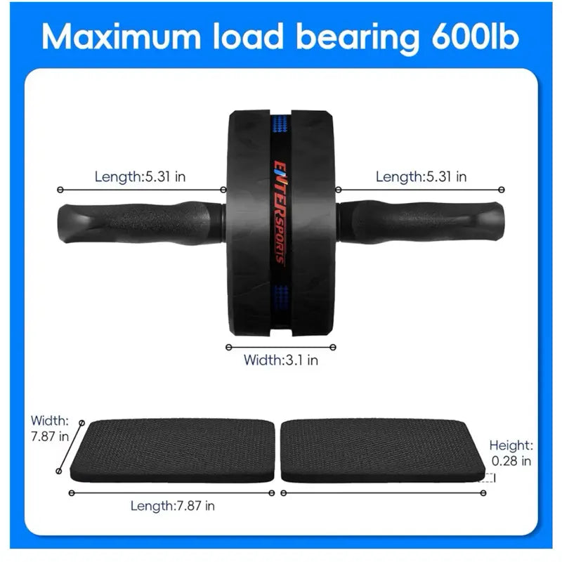 Transform Your Core with the Ultimate Ab Roller Wheel - Complete Home Gym Solution with Knee Pads for Men & Women