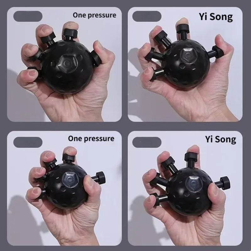 Elevate Your Hand Strength with the Five-Finger Trainer - The Ultimate Portable Grip Ball for Rehabilitation and Strength Training