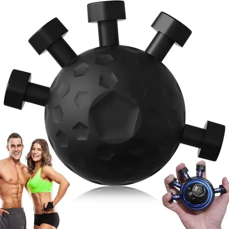 Elevate Your Hand Strength with the Five-Finger Trainer - The Ultimate Portable Grip Ball for Rehabilitation and Strength Training